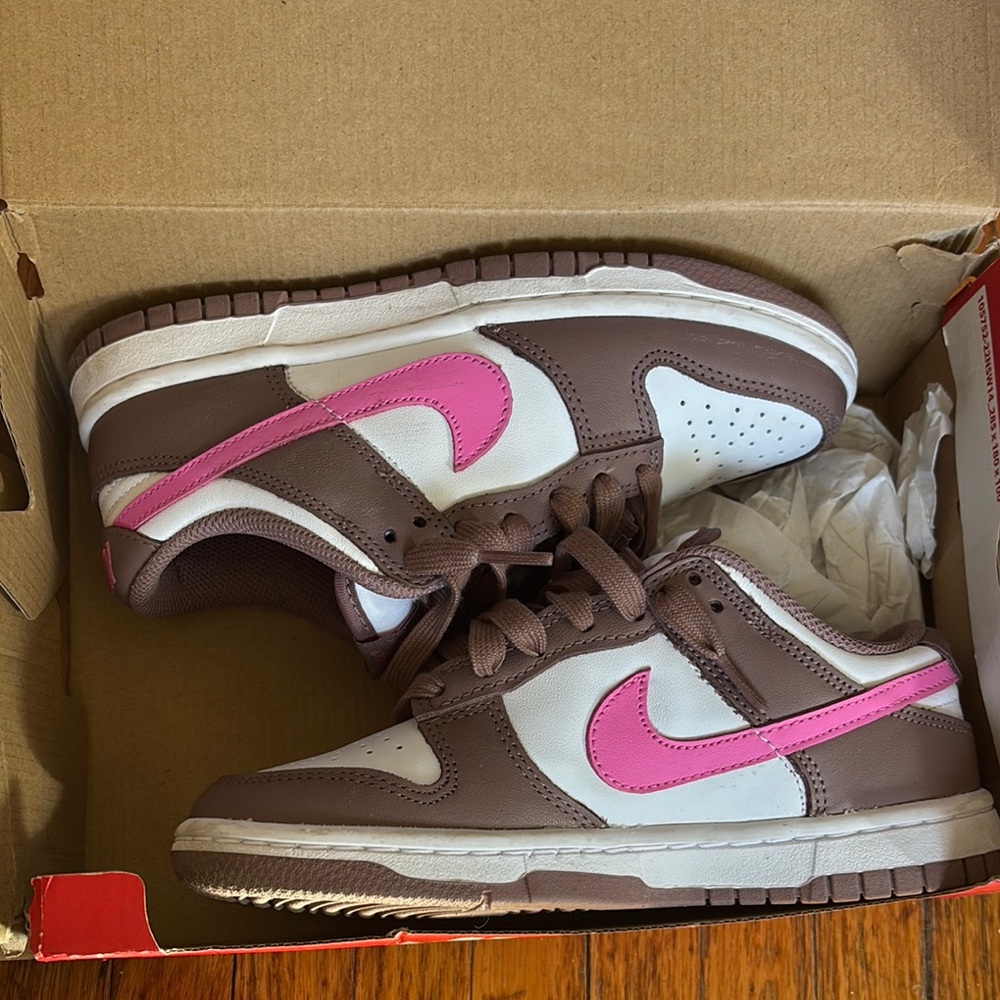 Nike Kids' Brown and Pink Sneakers